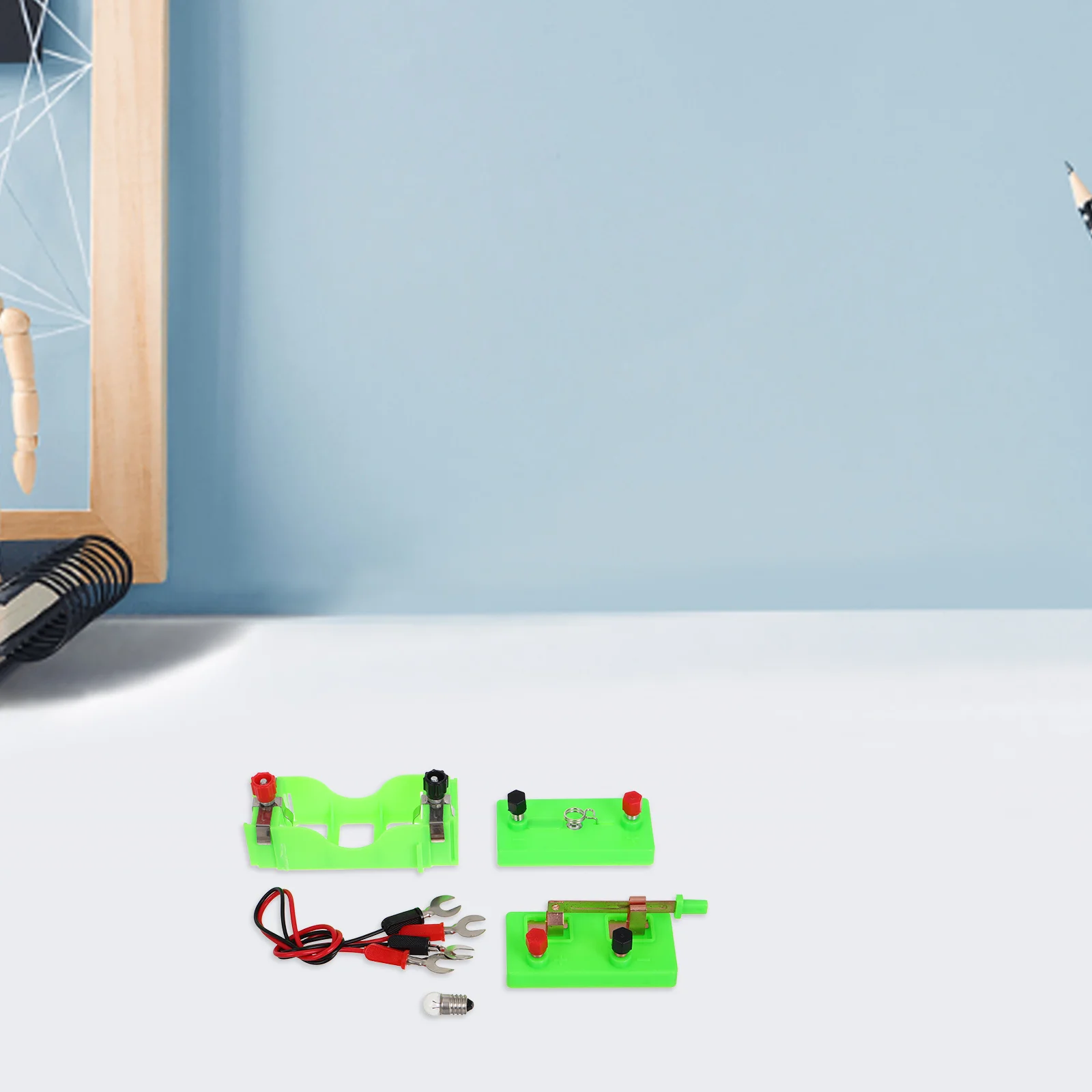 

1Set Physics Science Kit for Kids Building Circuits Electricity Experiment Set Lab Educational Teaching Equipment