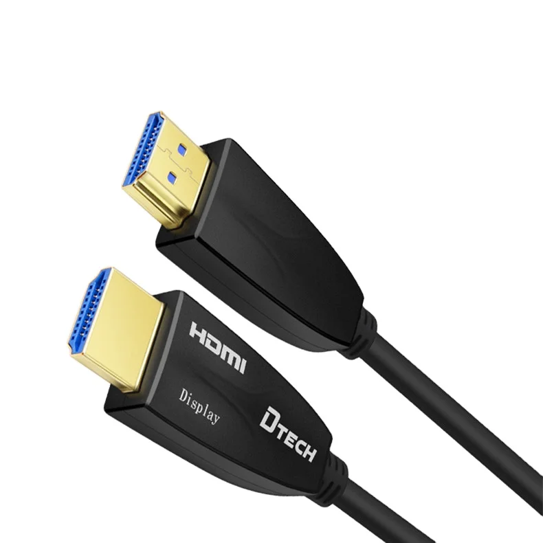 

DTECH OEM ODM Высокоскоростной 4k 3d hdmi-кабель 10 м 30 м 100 м HDR оптоволоконный hdmi-кабель 2,0