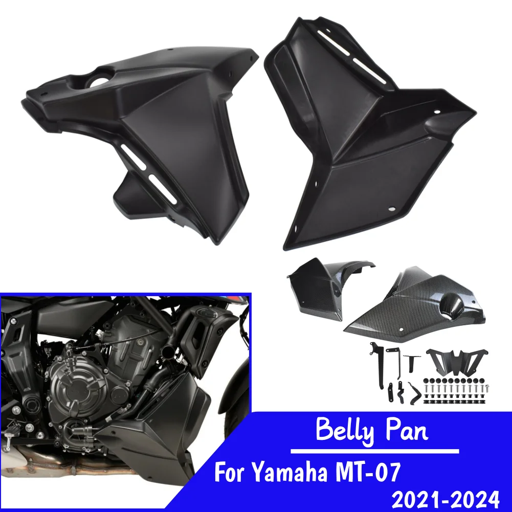 

For MT 07 Bellypan Belly Pan For Yamaha MT-07 2021-2024 2023 MT07 Lower Engine Spoiler Fairing Cowl Cover Motorcycle Protector