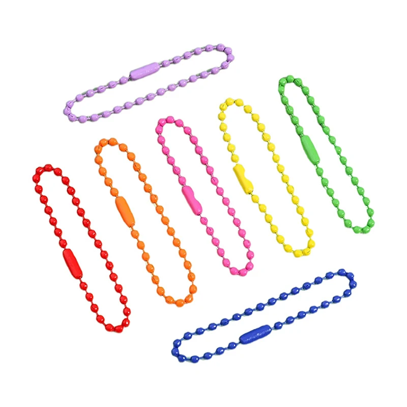 100 Stück 10cm Kugelketten passend für Schlüsselanhänger/Puppen/Etiketten-Verbinder für DIY-Armband-Schmuckherstellung Zubehör – Detail 7