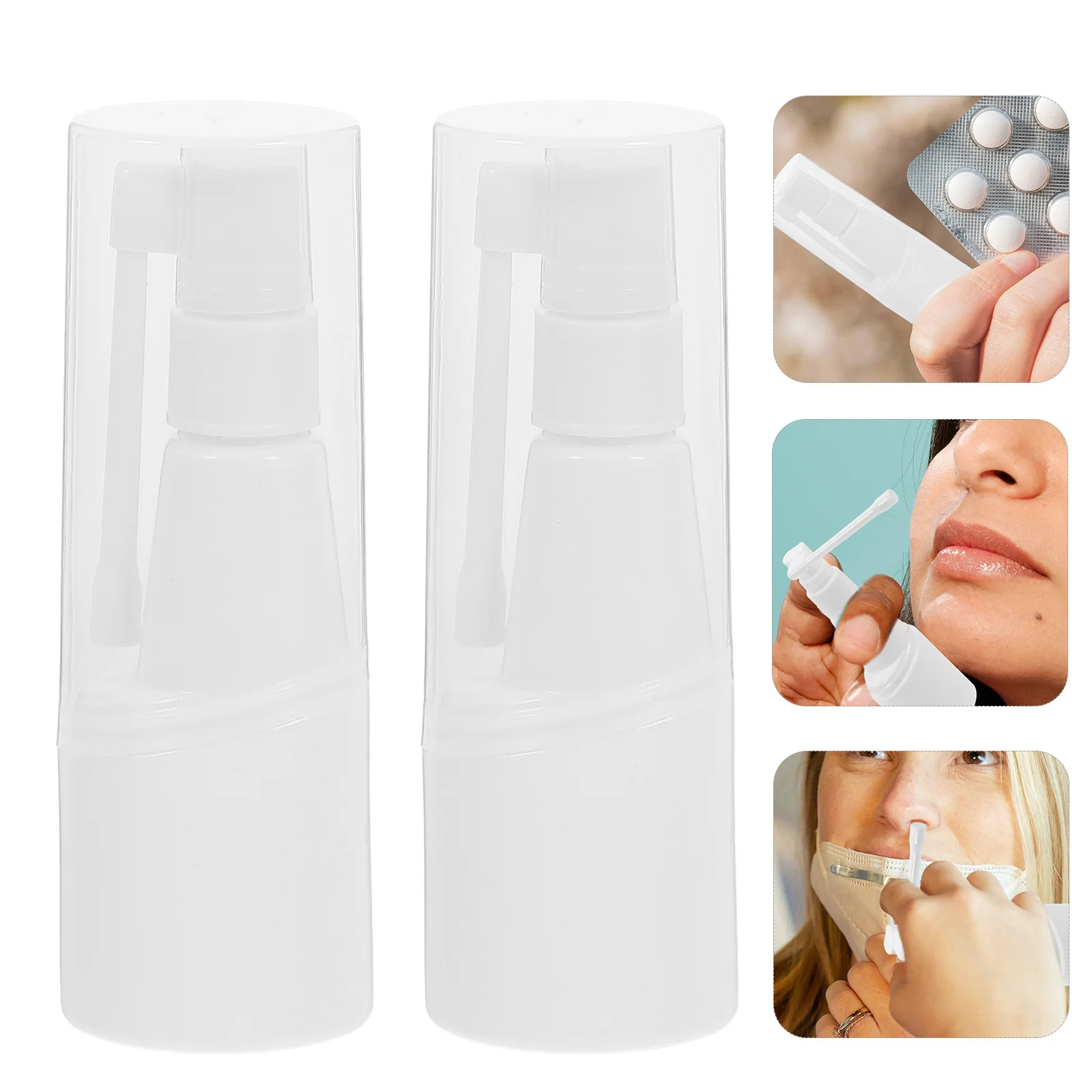 

10Pcs Nasal Spray Bottles Small Transparent Refillable Spray Bottle Portable Leakproof for Travel Outdoor Sports