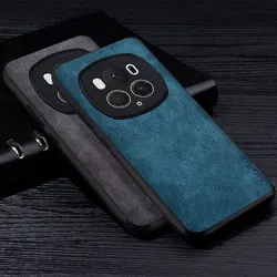 Honor Magic 6 Pro Lite用合成皮革ケース,傷に強い,無地のカバー,プレミアム