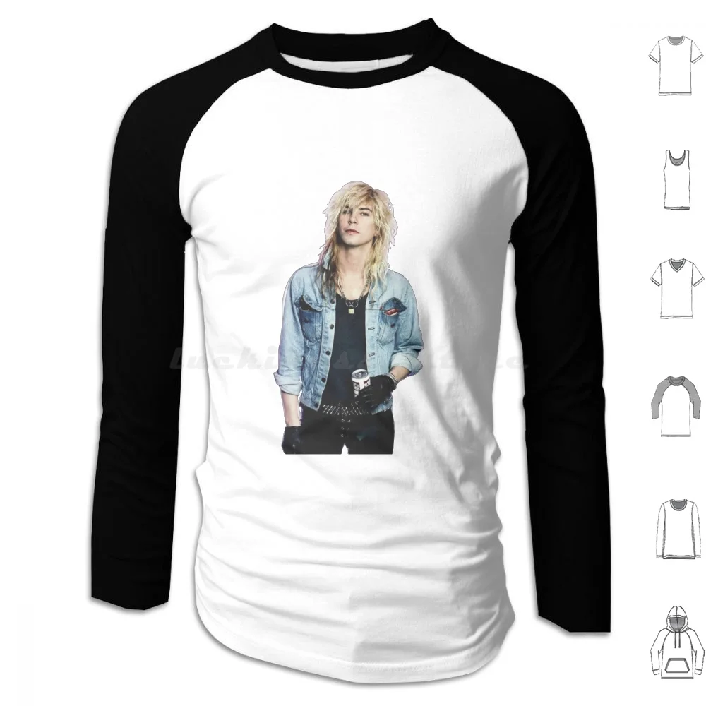 Duff Mckagan Sudadera con capucha de algodón de manga larga Duff Mckagan Slash Guns N Roses Axl Rose Guitar Steven Rose Axl Gnr Izzy