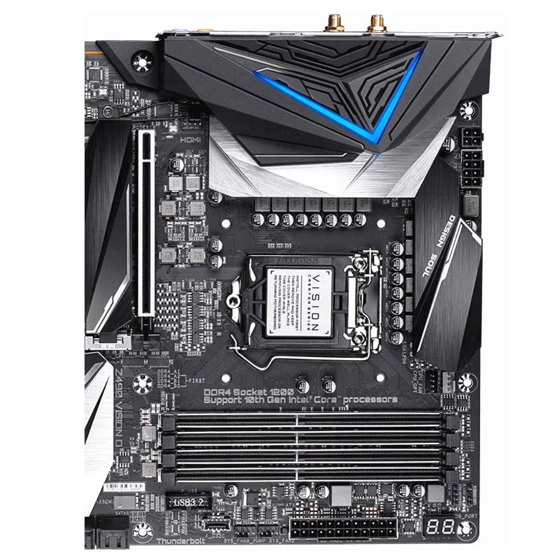 For Z490 VISION D Motherboards LGA 1200 DDR4 128GB ATX Intel Z490 Overclocking Desktop Mainboard M.2 NVME III USB3.0