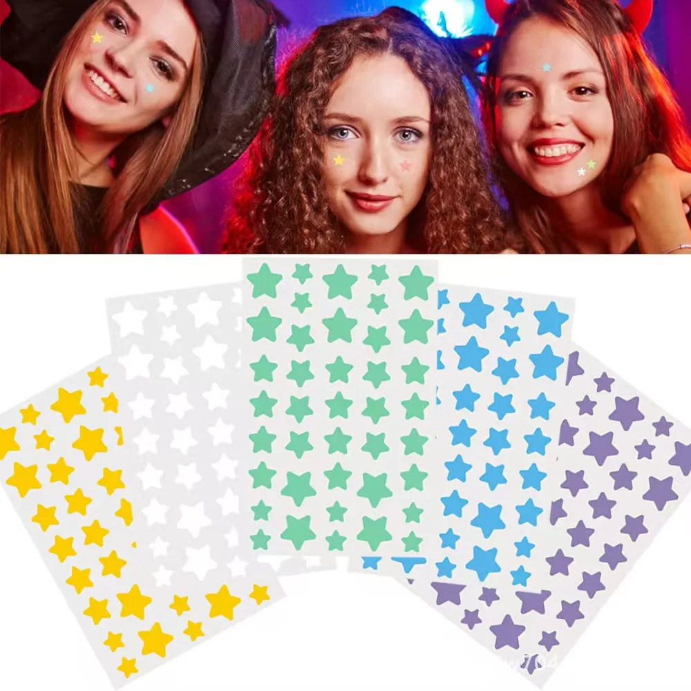 رقع غطاء حب الشباب على شكل نجمة غروانية مائية - مستخلص شجرة الشاي، تمتص القهامة والزيت، لطيف غير مرئي.