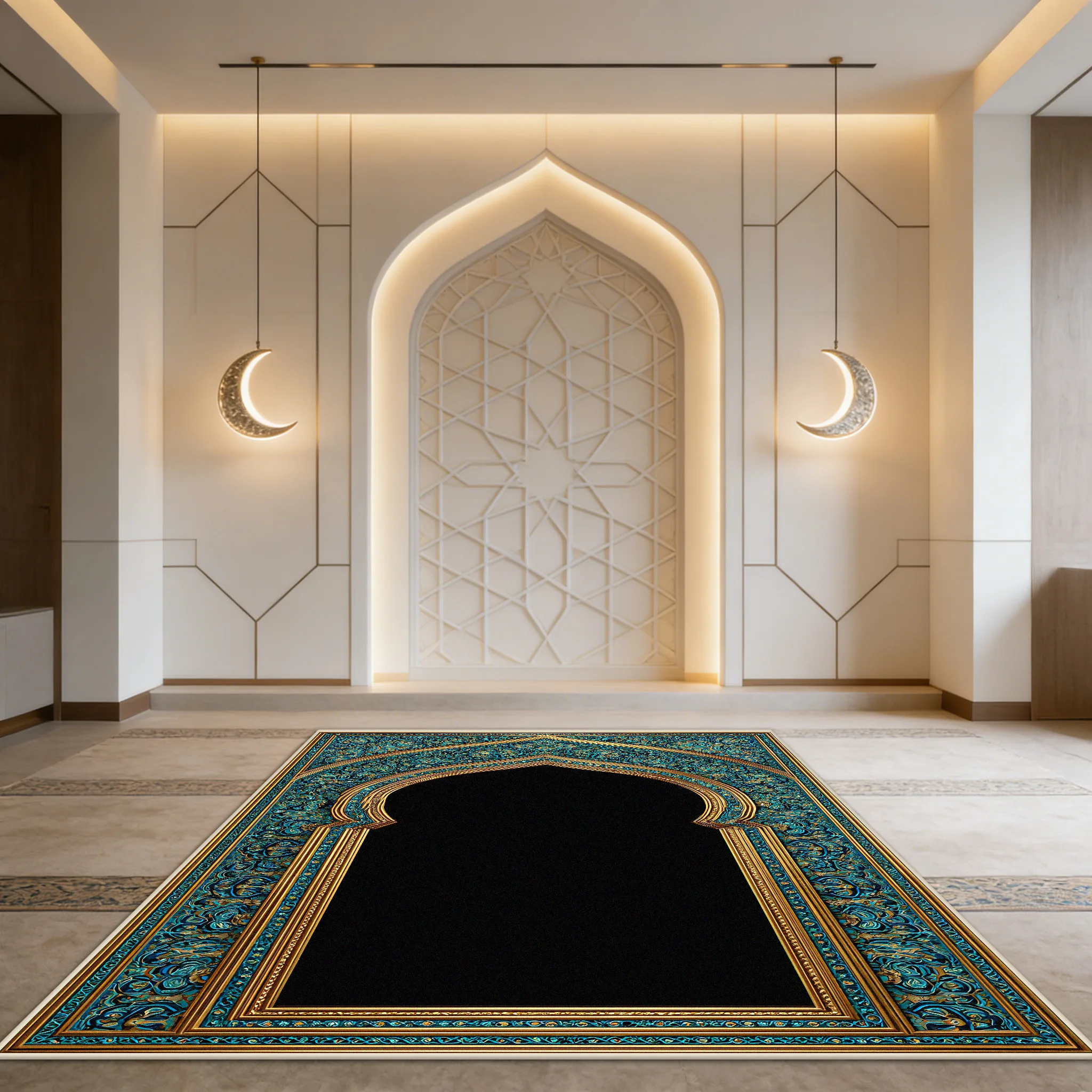 Muslim Prayer Mat Outdoors Portable Prayer Mats Household Ramadan Umrah Worship Carpet Washable Door Mat Islamic Gift Customize