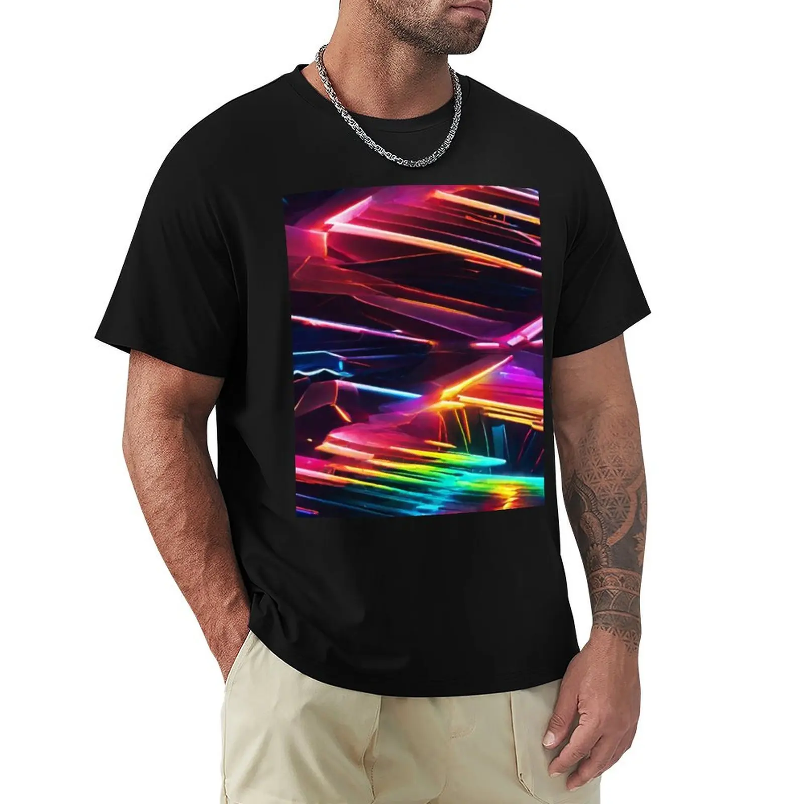

Neon Abstract 12 T-Shirt boys animal print vintage clothes t shirts for men