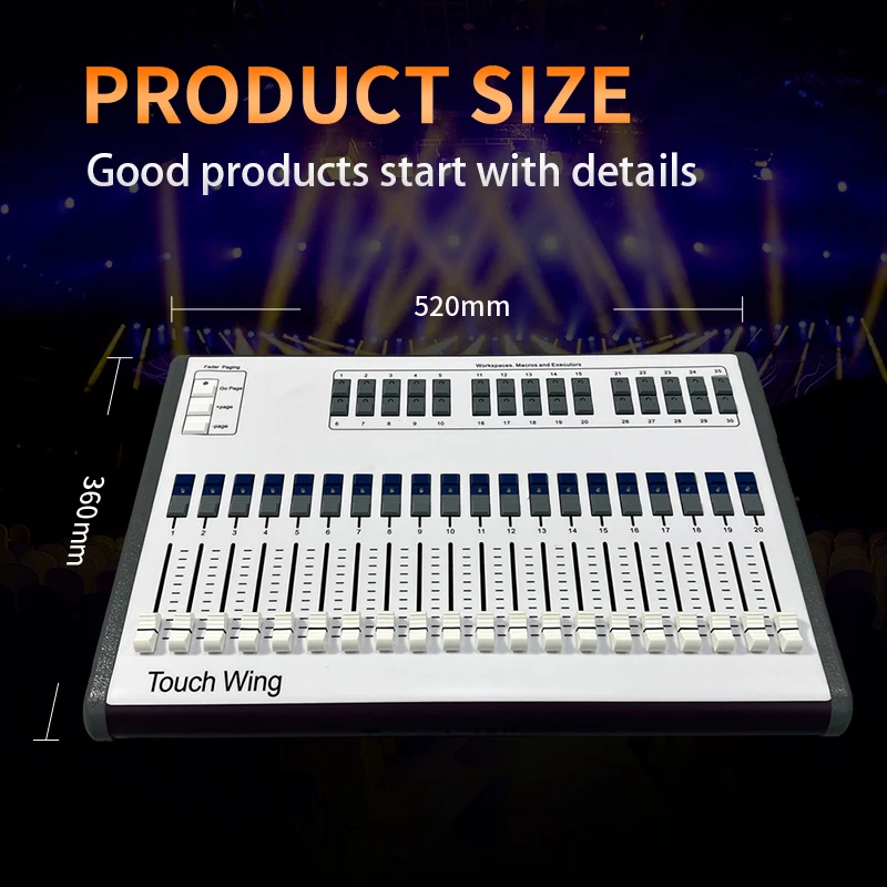 Touch Wing DMX Controller Titan Mobile Titan Quarz DMX Konsole Tiger Touch Pro plus Bühnen beleuchtung für Par Moving Head