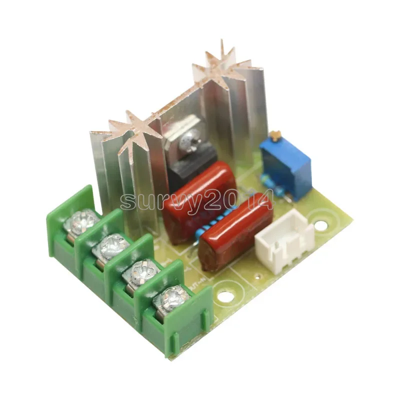 AC 220V 2000W High Power SCR Voltage Regulator Dimming Dimmers Motor Speed Controller Governor Module W/ Potentiometer