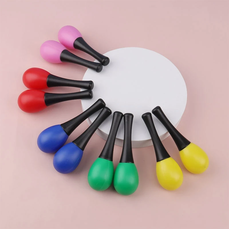 Bunte Maraca Rattle Handbell Musik Spielzeug Instrument für Infant Musik Auditive Aufklärung Sensorischen Spielzeug Baby Favor Geschenk