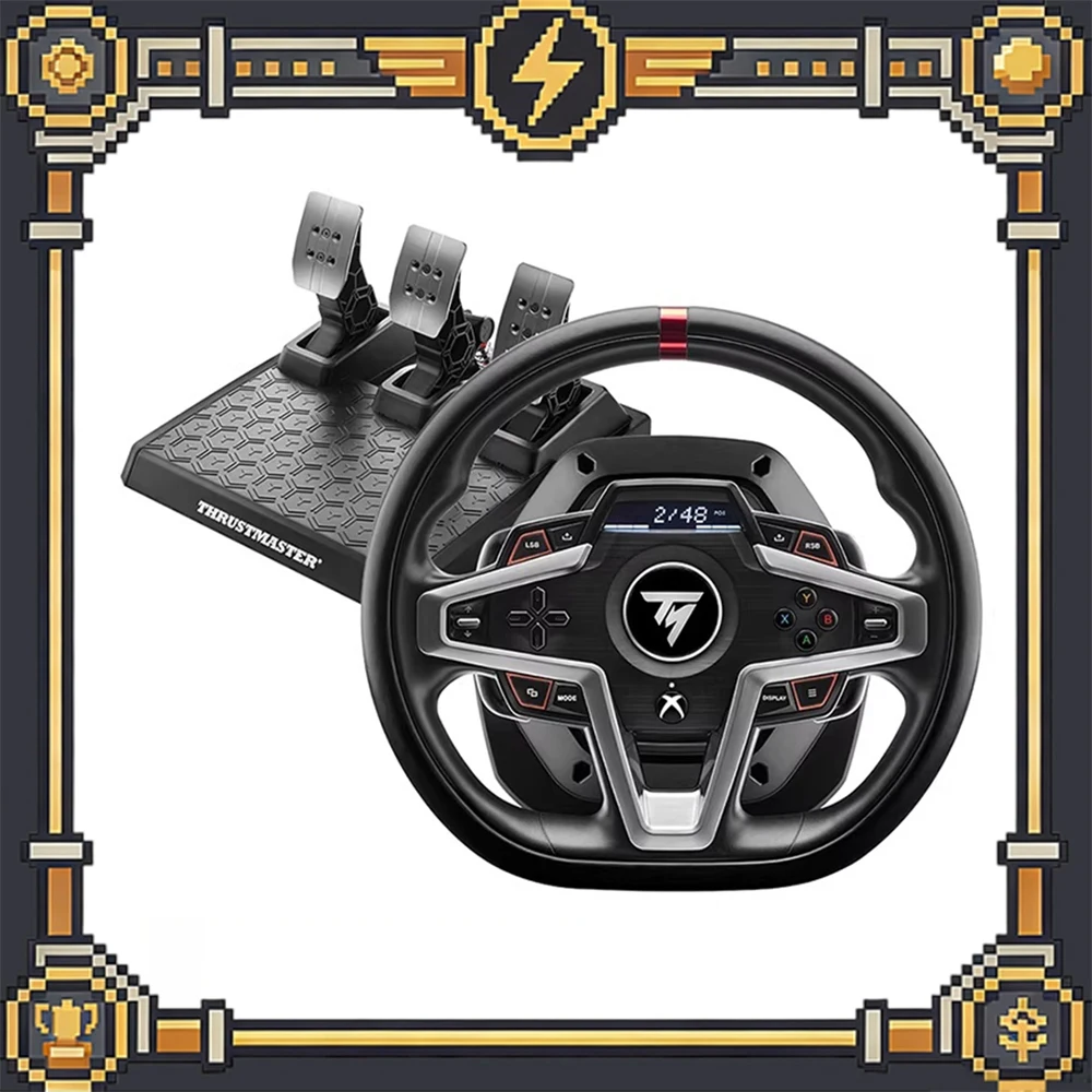 

Игровой руль-симулятор THRUSTMASTER T248X с динамической силовой обратной связью и гибридной системой привода, магнитные педали с функцией сопротивления