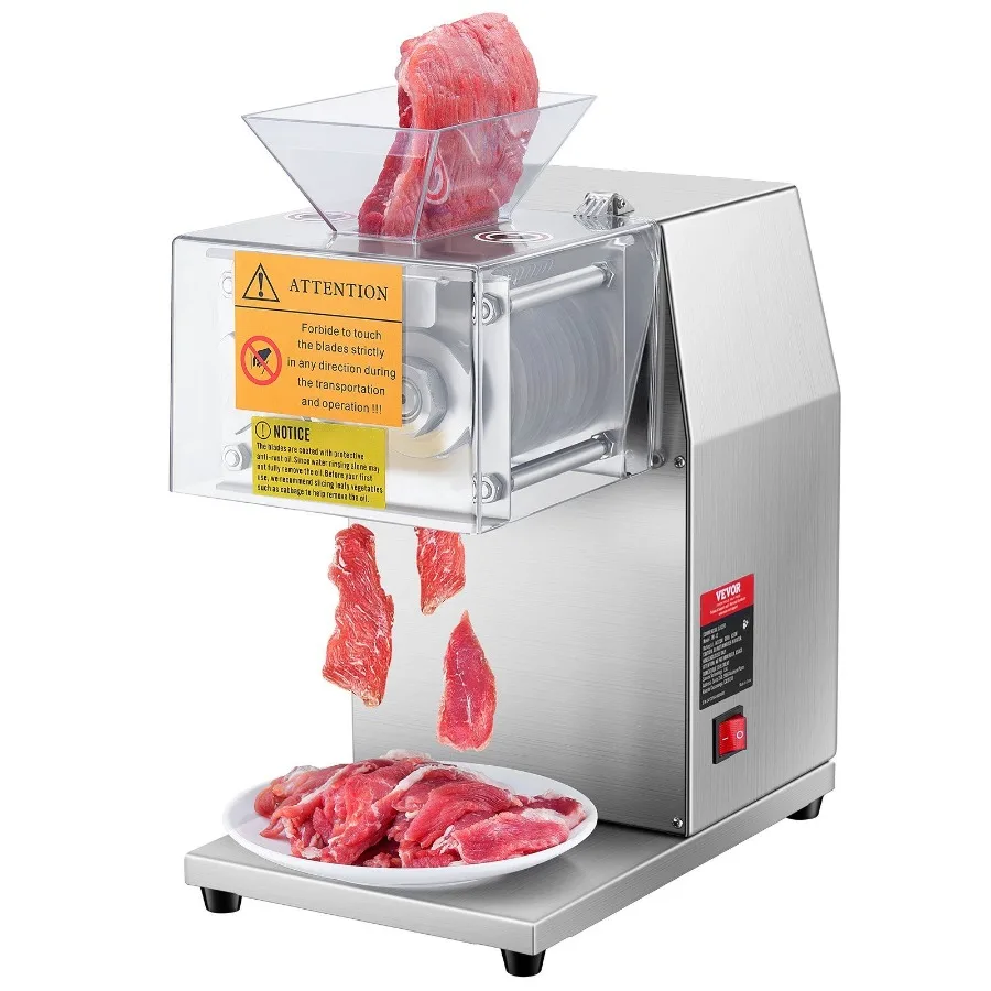 

Electric Meat Cutter Machine 850W Commercial Meat Slicer for Kitchen Restaurant