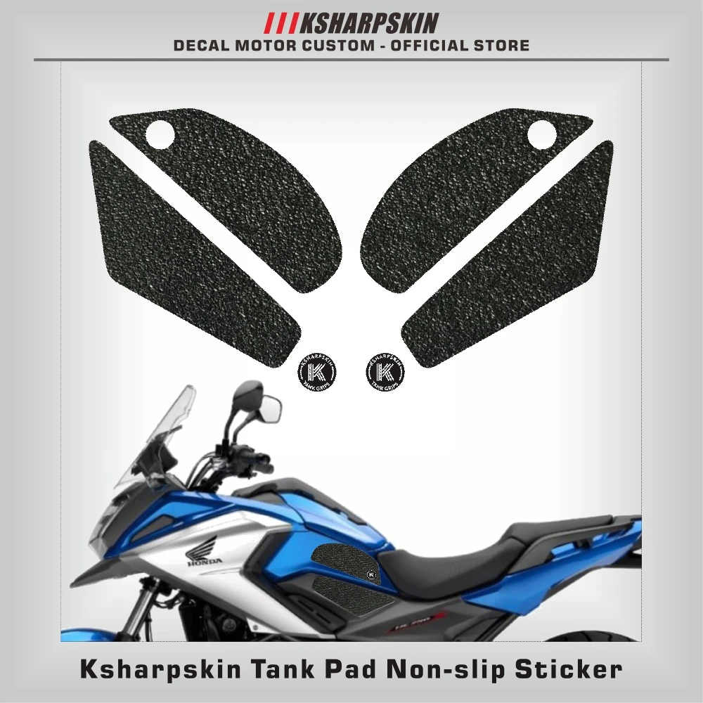 

Motorcycle protection pad tank grip fuel tank pad sticker gasoline knee traction side Non-slip decals for Honda NC750X ABS18-20