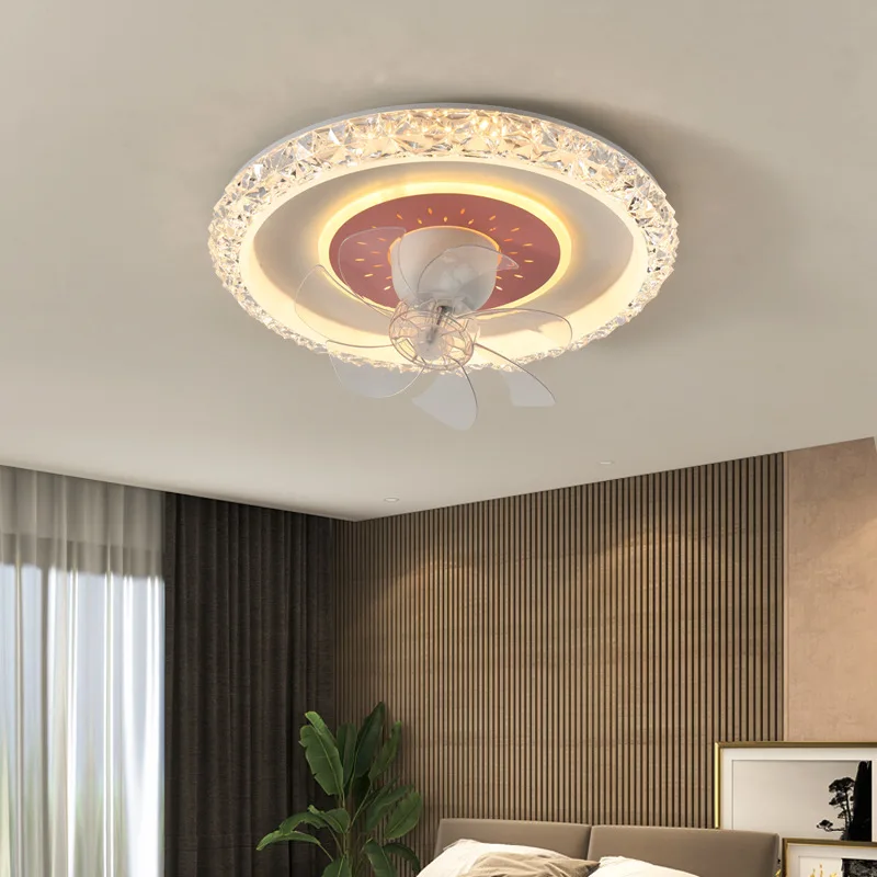 Imagem -02 - Luz de Teto Integrada para Quarto Rotação de 360 ° Vento Forte Led Chandelier Home Decor