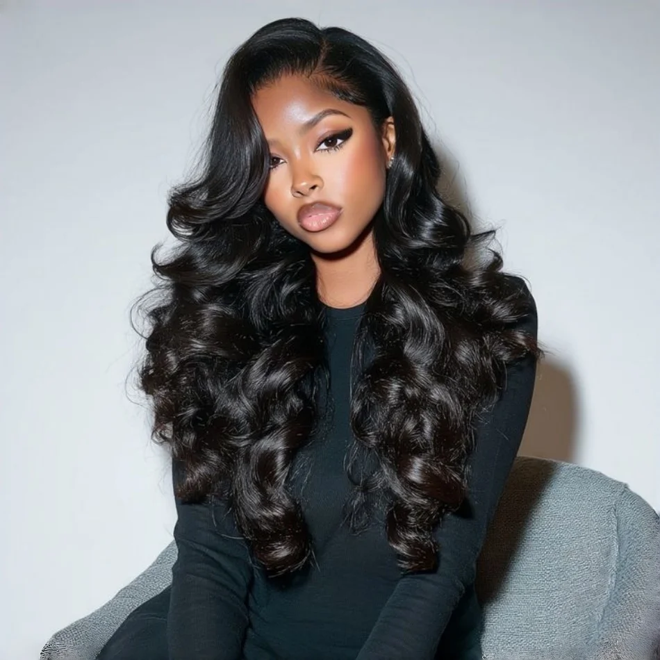 

Парик с волнистыми локонами 13X6 HD Lace Frontal, прозрачный парик с кружевной основой 13X4 для чернокожих женщин, предварительно выщипанные волосы, 100% натуральные человеческие волосы, 30-40 дюймов