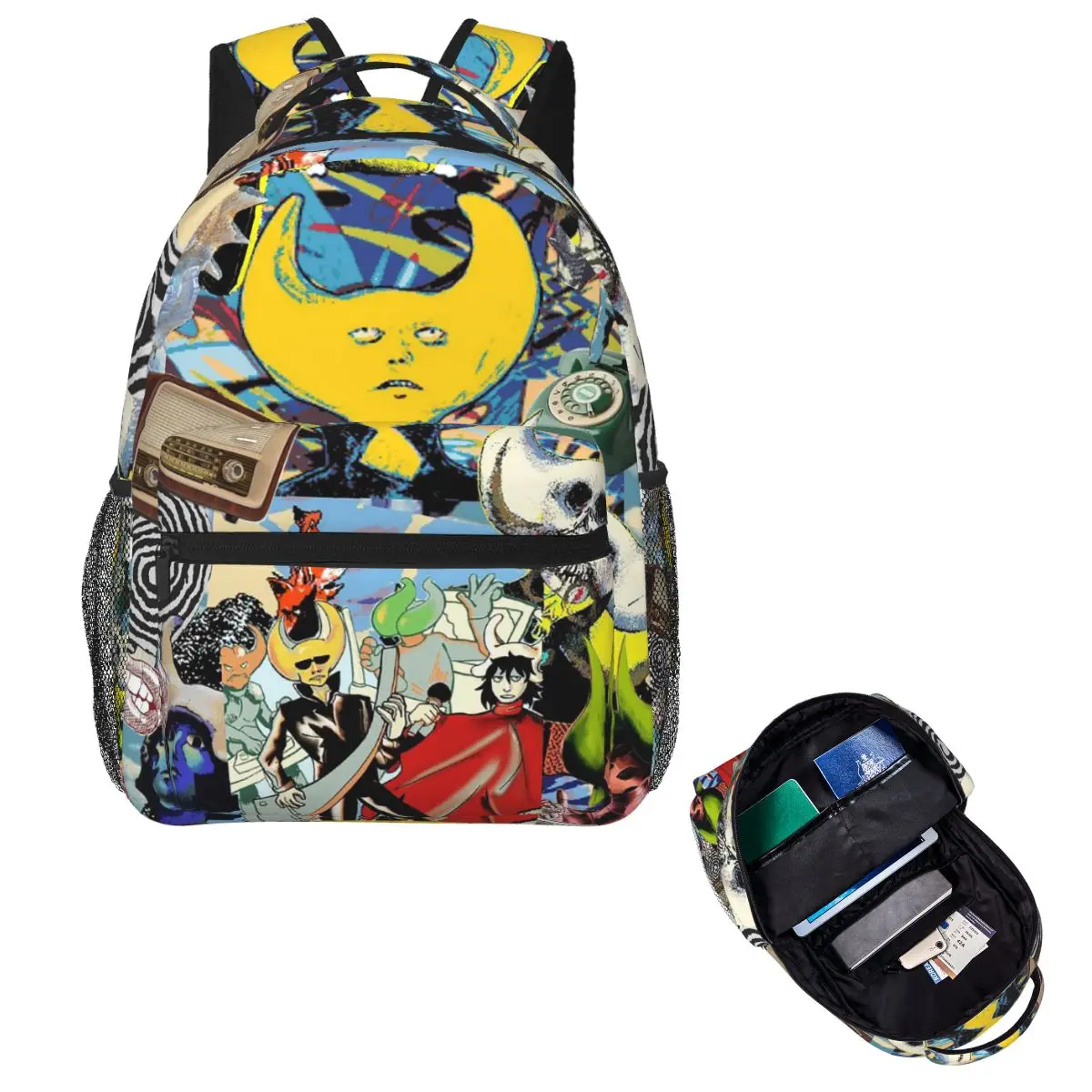 Hylics 2 Surreal Role-playing Game Independent Game Student Backpack School Bag Daypack for Men Women Bookbag Shoulder Bags