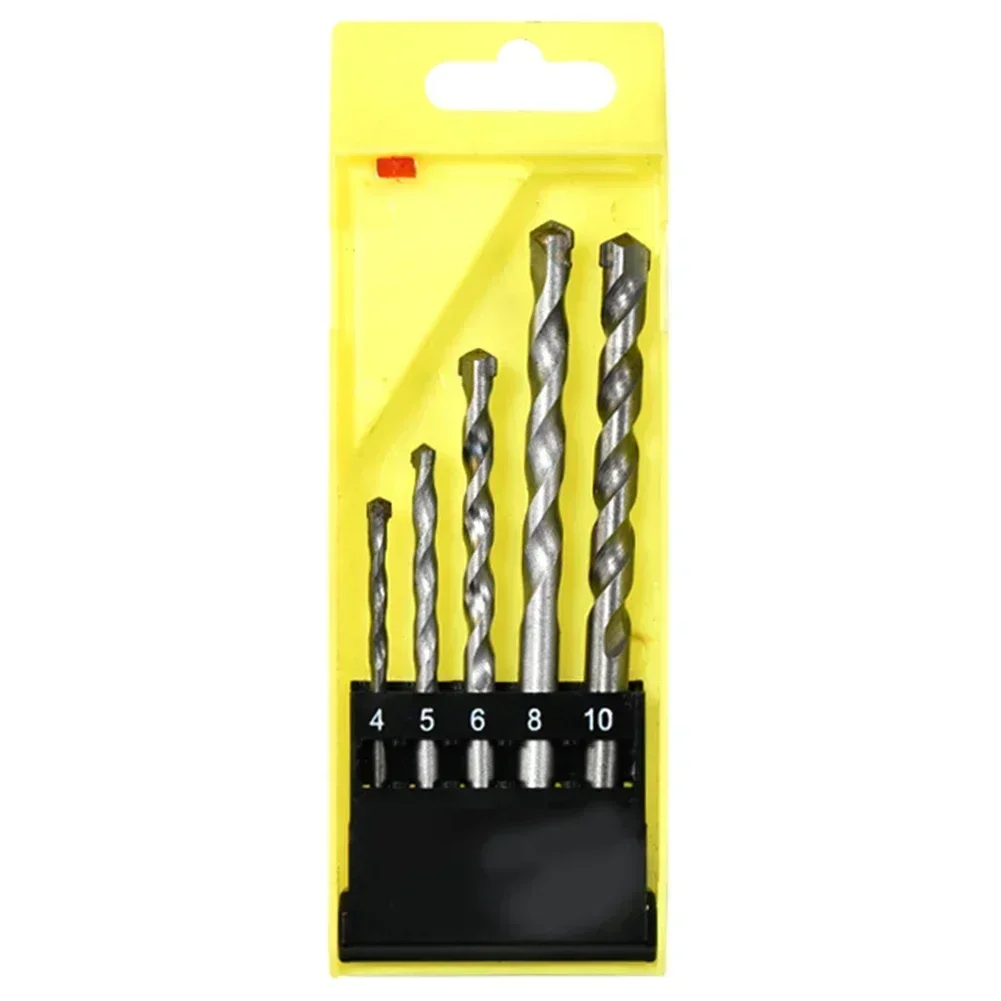 1pc 4/5/6/8/10mm brocas liga de aço carbono brocas para ferramenta de perfuração de parede de concreto conjunto de broca de liga de impacto de cimento