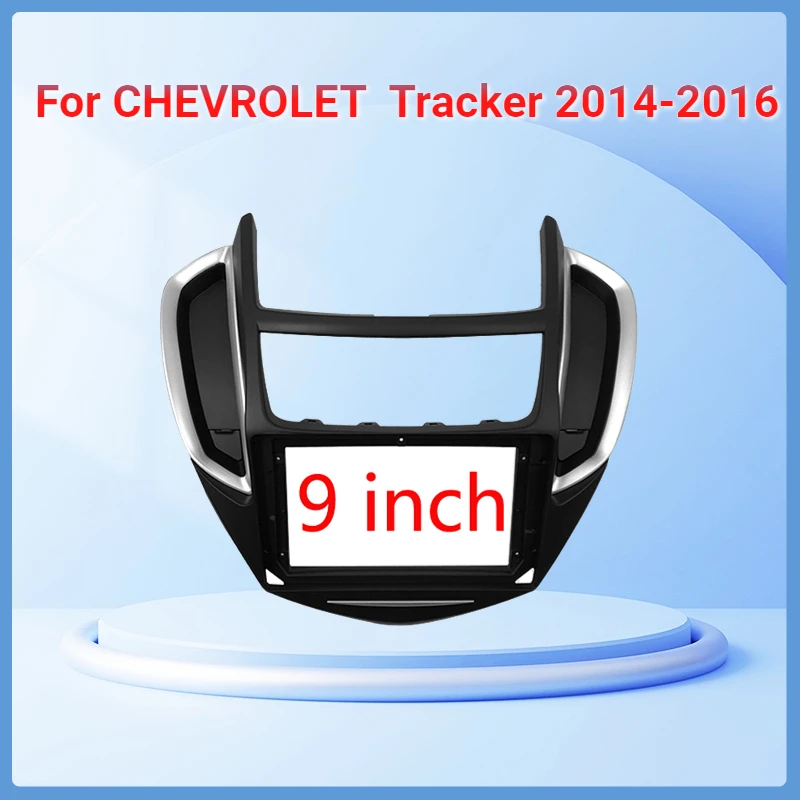 

9 inch 2 Din Car Fascia Panle Frame For CHEVROLET Tracker 2014 2015 2016 or with Canbus Harness Wired Cable