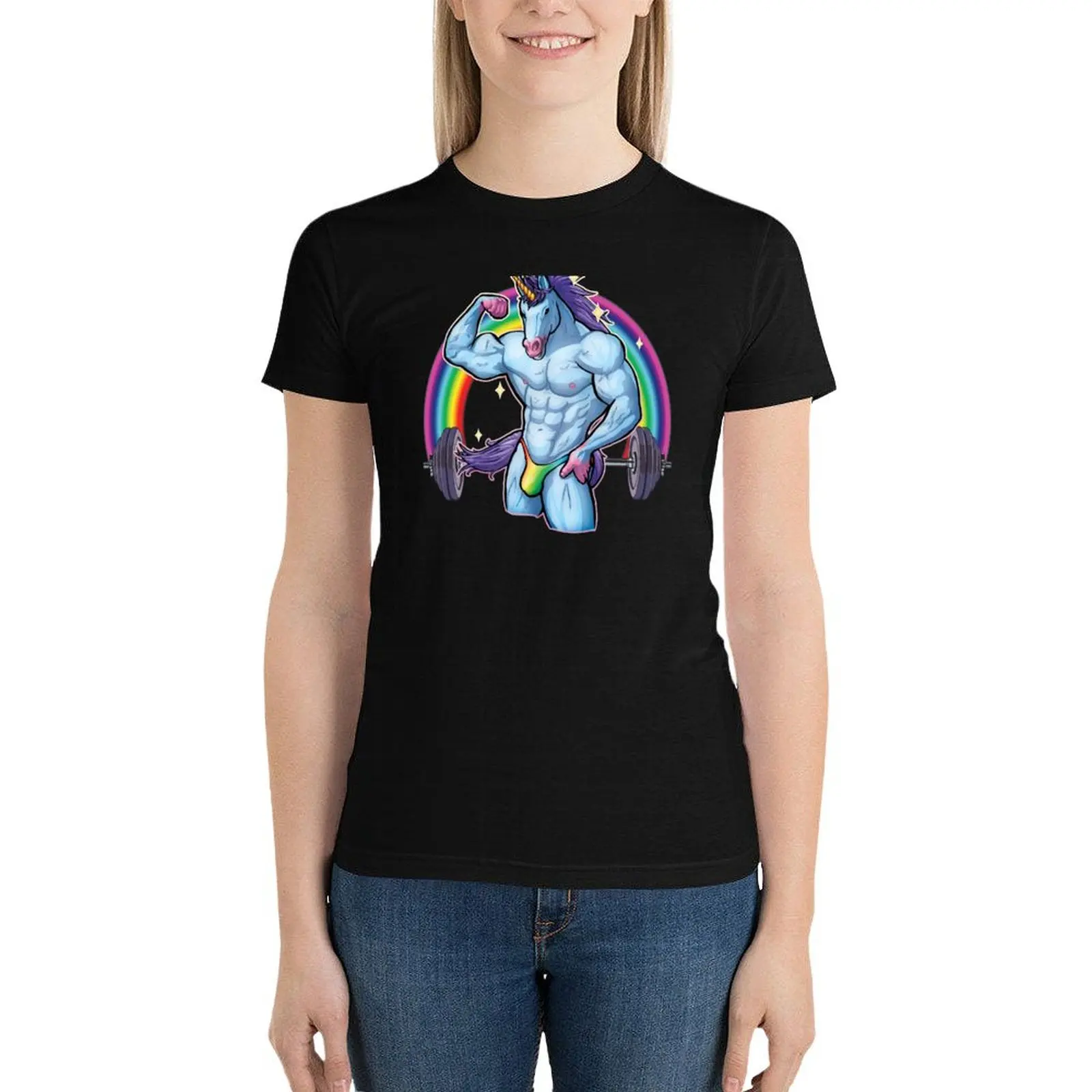 The Unicorn of Pump T-Shirt funny summer top summer tops Top Women