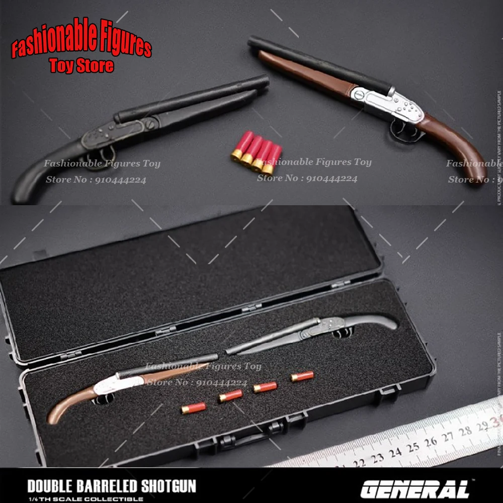 GENERAL GA-008 1/6 Scale Weapon Double-Barreled Shotgun Outdoor Hunting Plastics Gun Model Fit 12