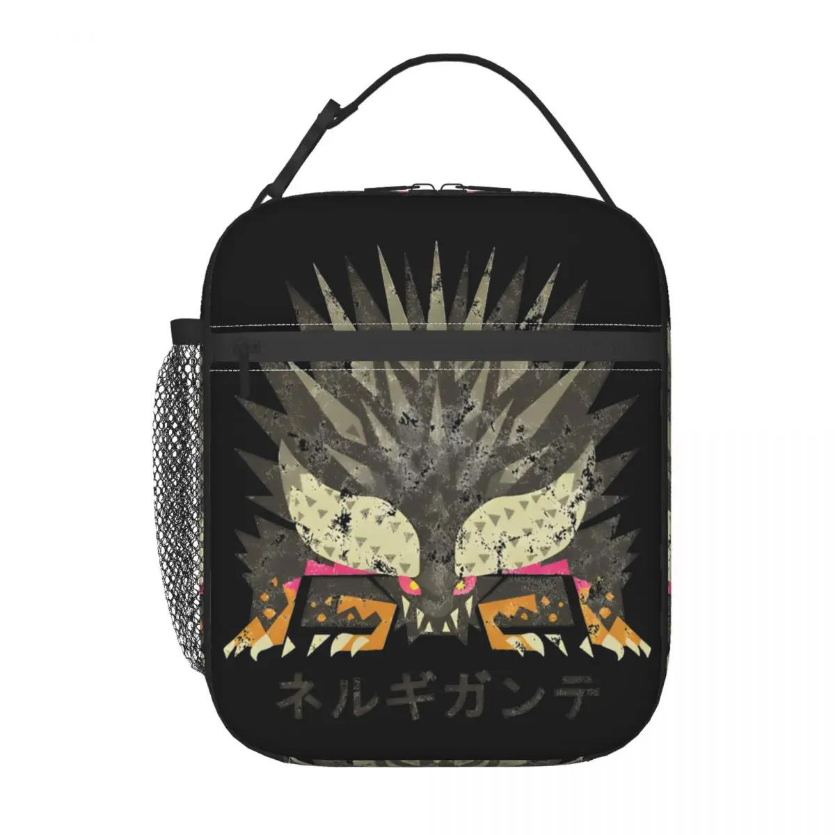 Monster Hunter World Nergigante Kanji Symbol wärme isolierte Lunch Bag Spiel tragbare Bento Box Thermo kühler Food Box