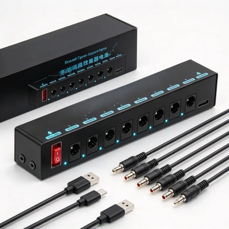 For Guitar Pedal Power Supply Isolated 8 Channel 9V 300mA