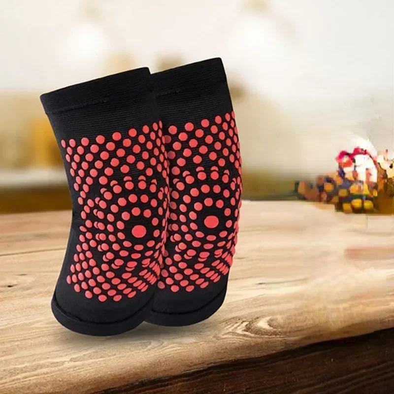 Knieschützer, Kniebandage zur Linderung von Gelenkschmerzen und Erholung von Verletzungen, 2 Stück Turmalin, selbsterwärmende Unterstützung, warm