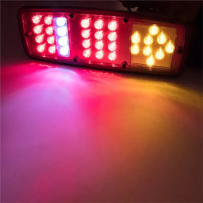 Classy-Rear Brake Stop Reverse Lamp For Trailer Truck Car Caravan 1 Pair Taillights 36LED Tail Light Assembly 12V 24V