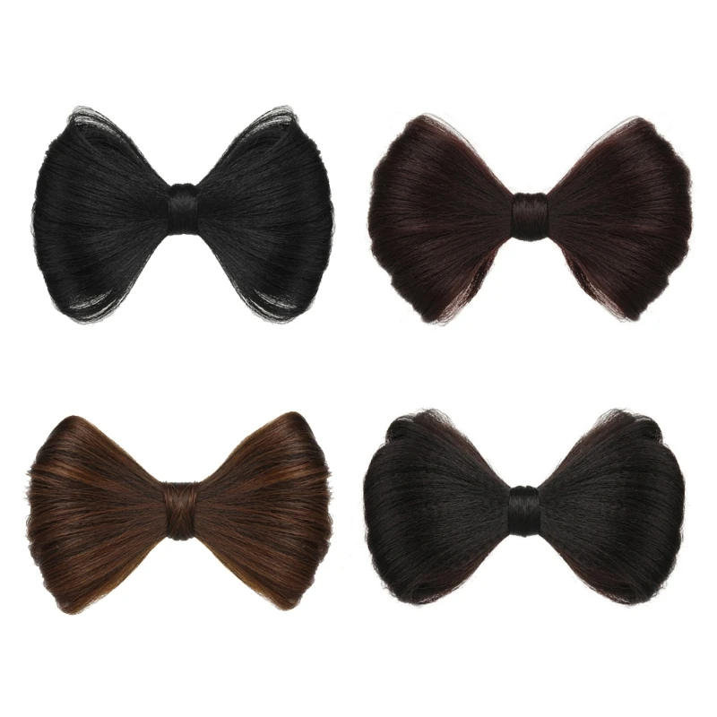 Unique Wigs Hair Bows Hairpins Life Like Wigs Large Bowknot Hair Barrettes Sweet Hairclip for Teenager Girl Hair Ornament