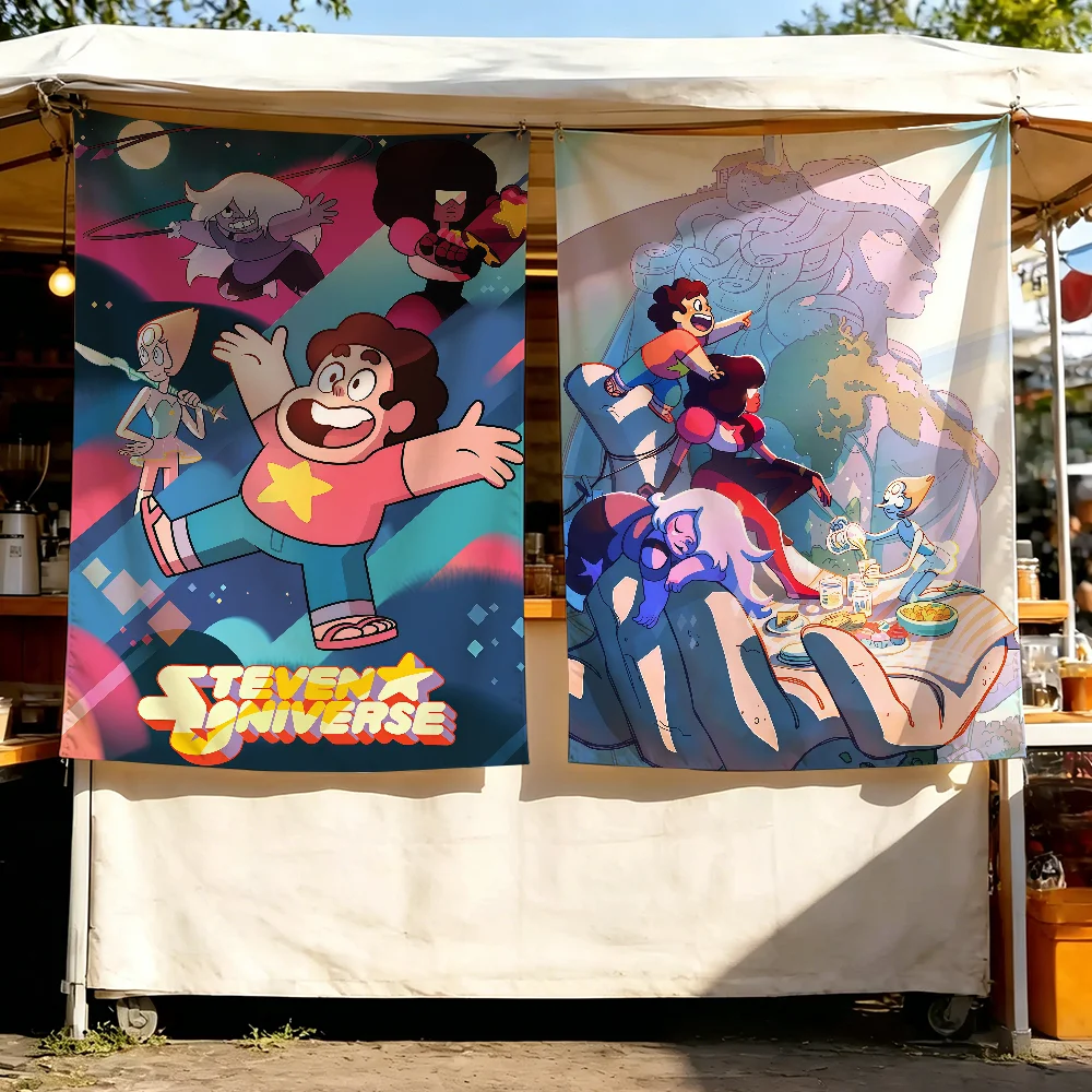 Cartoon S-Steven U-Universe-S flag Wall Decor For Garden Party Living Room Home Bedroom Outdoor Tapestry Banner