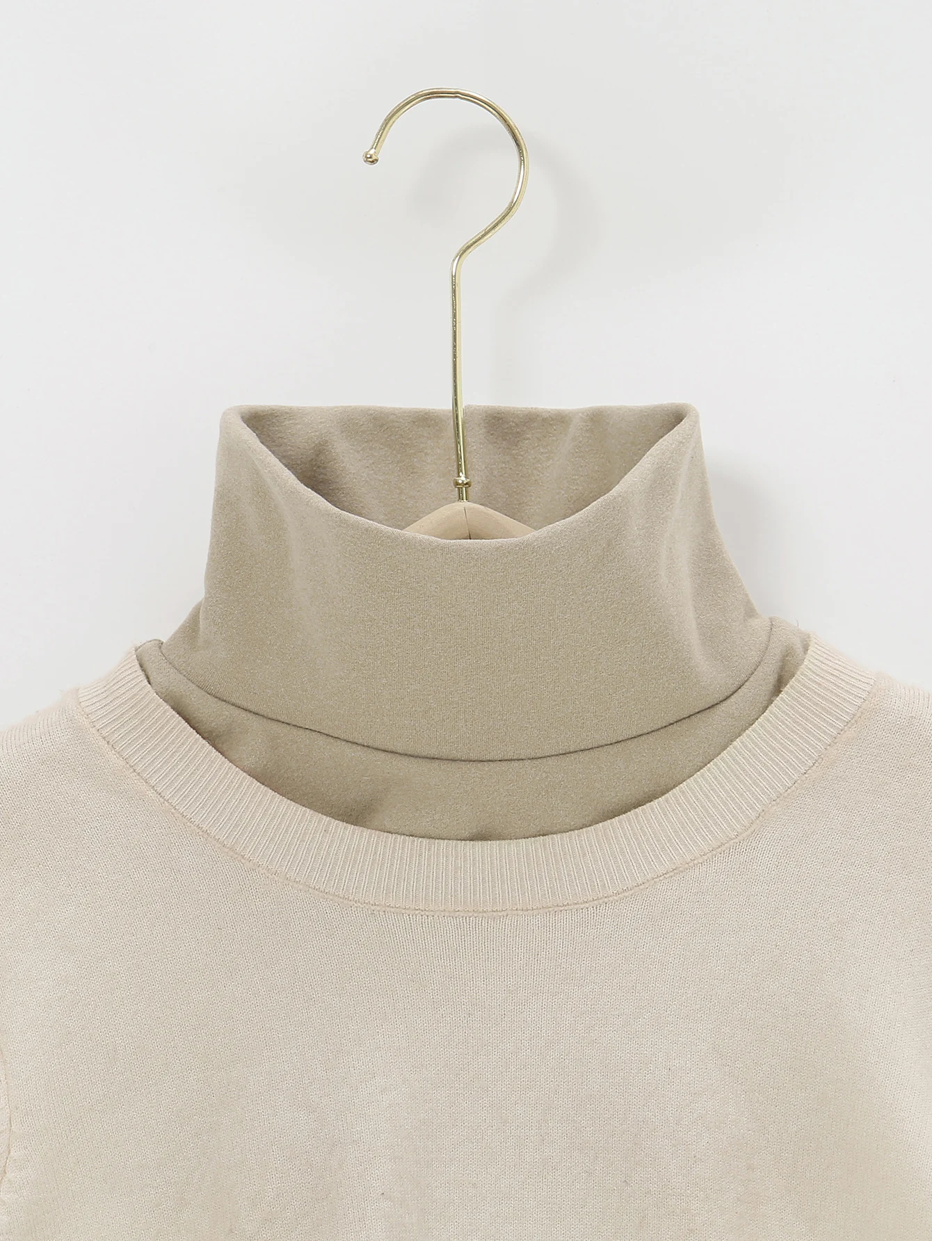 Demi-col en Modal pour Femme, Faux Colliers, Mode Solide, Document, Col Roulé, Col Haut, Couverture, Poignées, Col Amovible