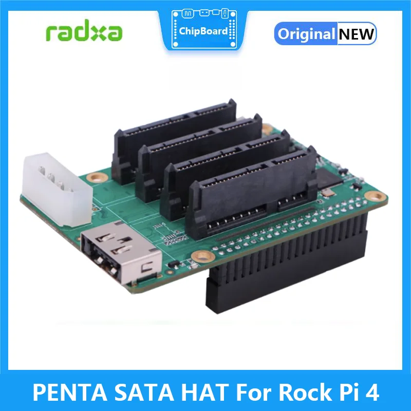 

PENTA SATA HAT Expansion Board for ROCK PI 3 Rock pi 4 Rock 5A Development Board