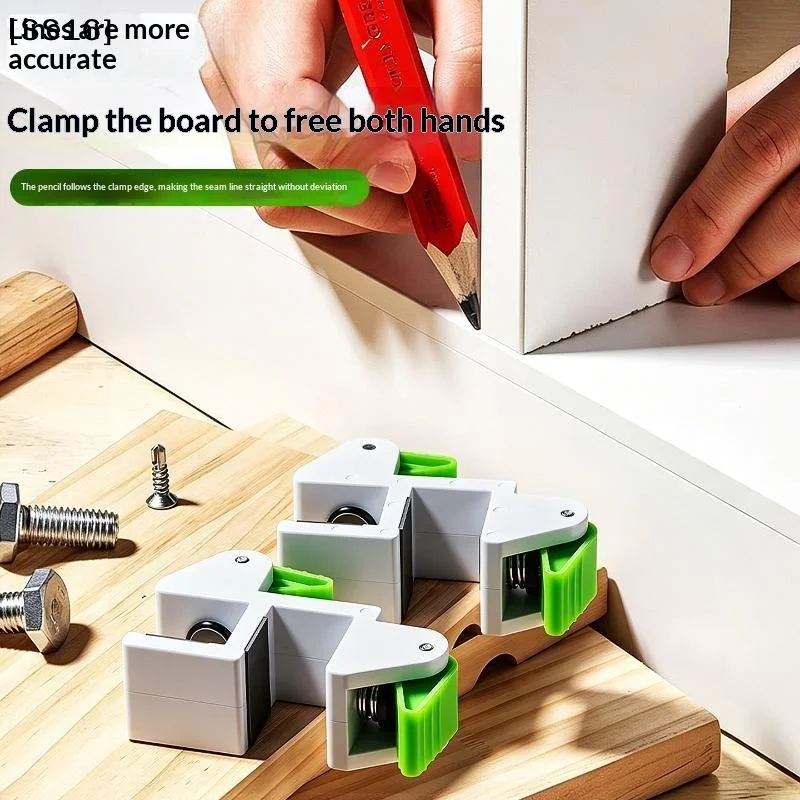 〔SS16〕Cabinet Filler Marker Quick Clamp For Woodworking Wardrobe Kitchen Cabinet Side Carpentry Installation Fixing Tool 1/2pcs