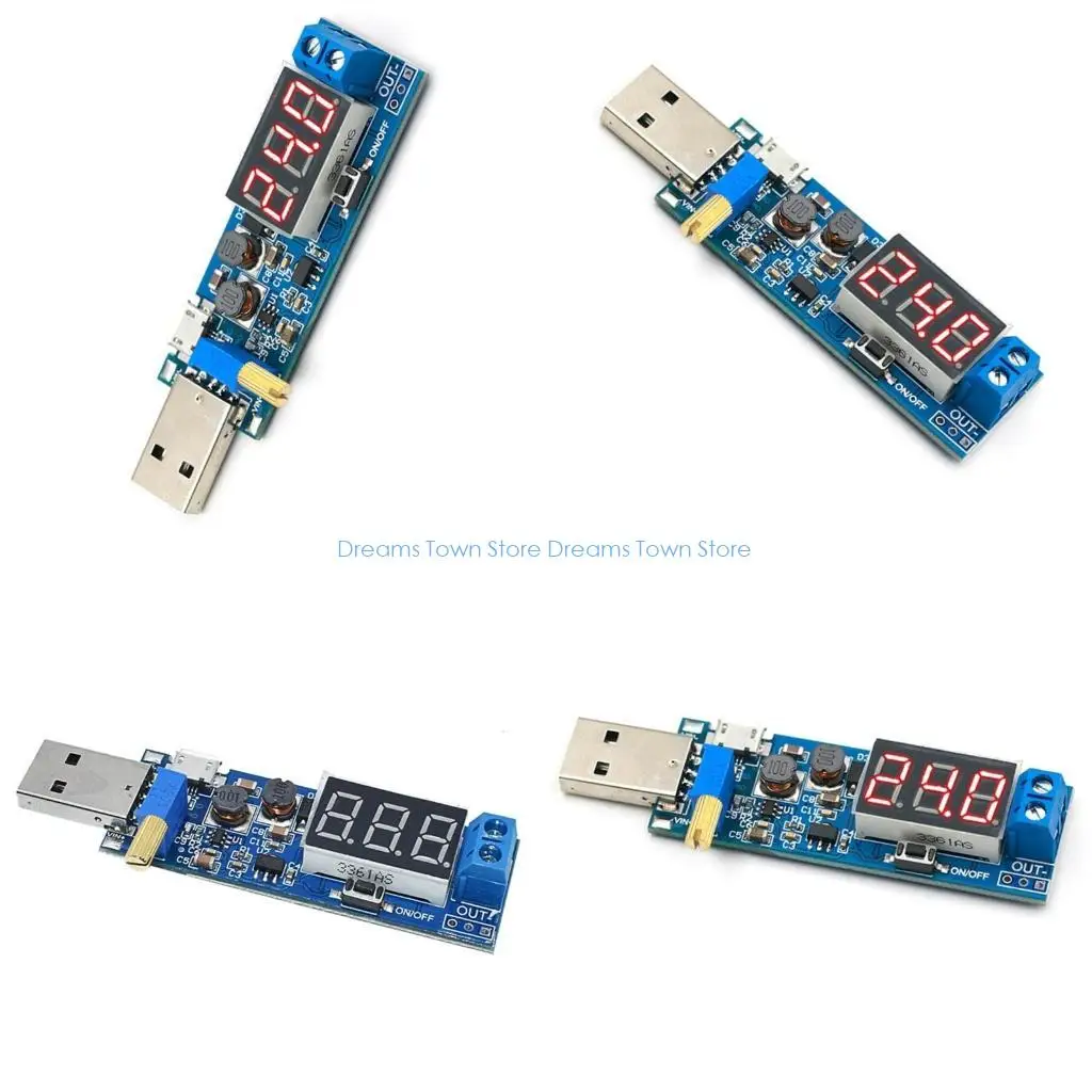 HX6A DC-DC 5V to 3.5V/12V USB Step UP/Down Power Supply Module Adjustable Converter 1.2-24V Output