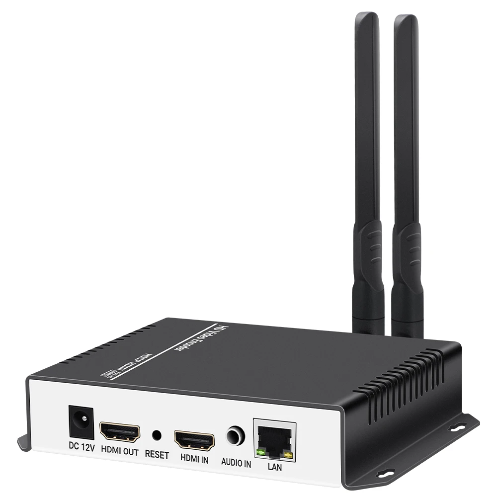 MPEG4 H.264 HDMI Video Audio a RTSP RTMP HTTP M3U8 Codificador de Streaming 1080P 1080I H.265 HD Video a IP Stream Codificador IPTV WIFI