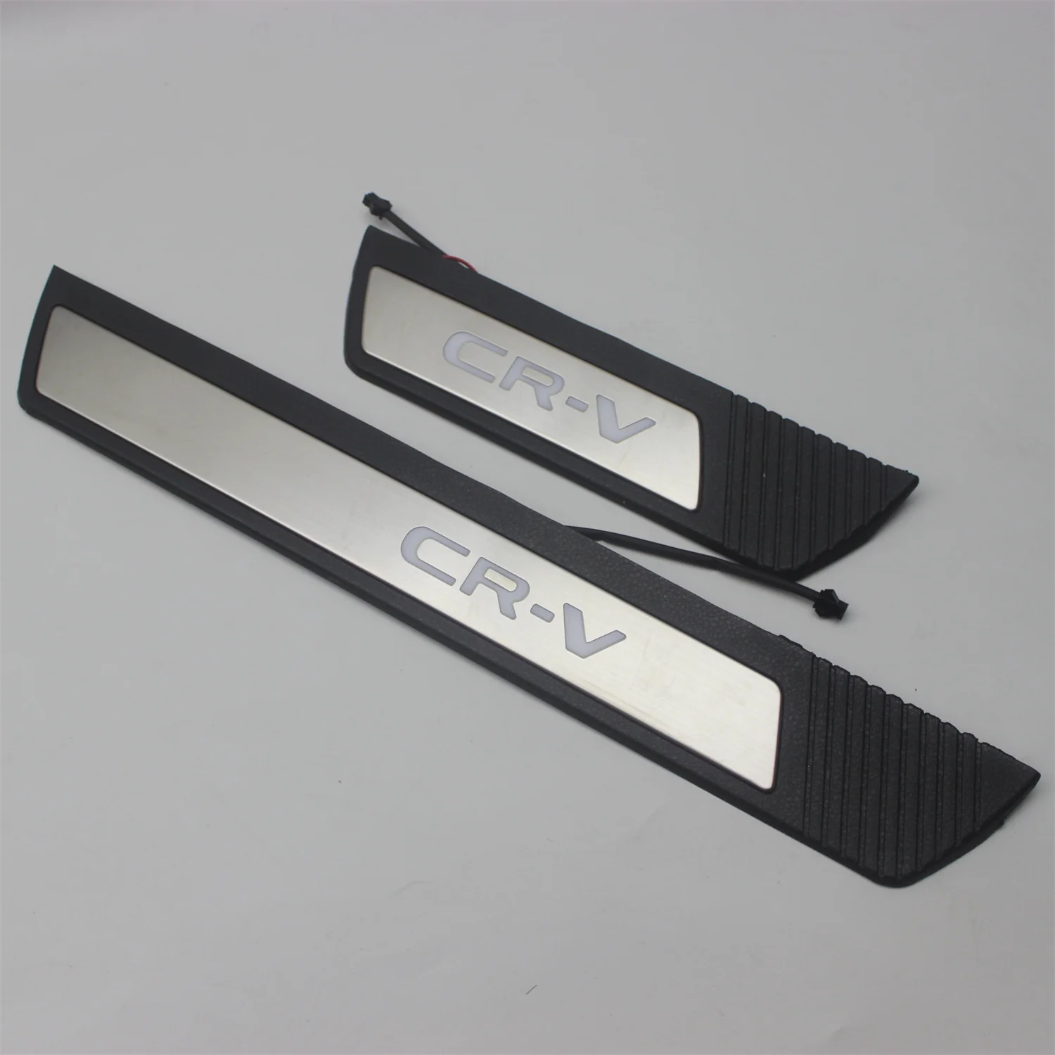 Car Styling Stainless Steel Led Door Sill Scuff Plate Guard Sills Protector Trim For Honda CRV CR-V 2022 2023 2024