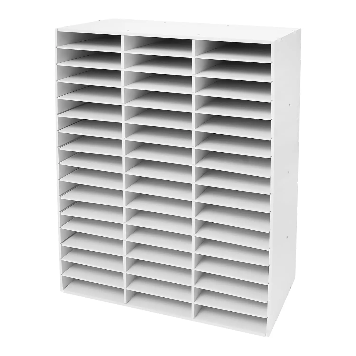 48 Compartment Literature Organizer, Adjustable Shelf Classroom Mailbox, Heavy Duty Mail Sorter & Mail Organizer, Customized