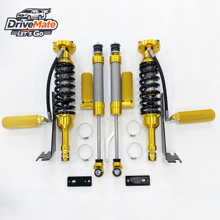 

For FJ Increased 3 Inches Compression 12 Sections Adjustable With Rebound 6 Sections of Nitrogen Shock Absorption 2.5Pipe