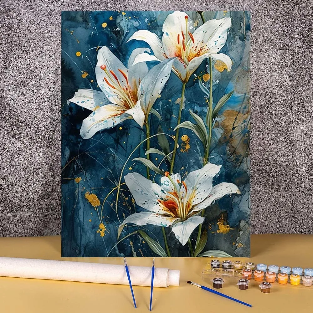 Lily Flowers Painti… - image