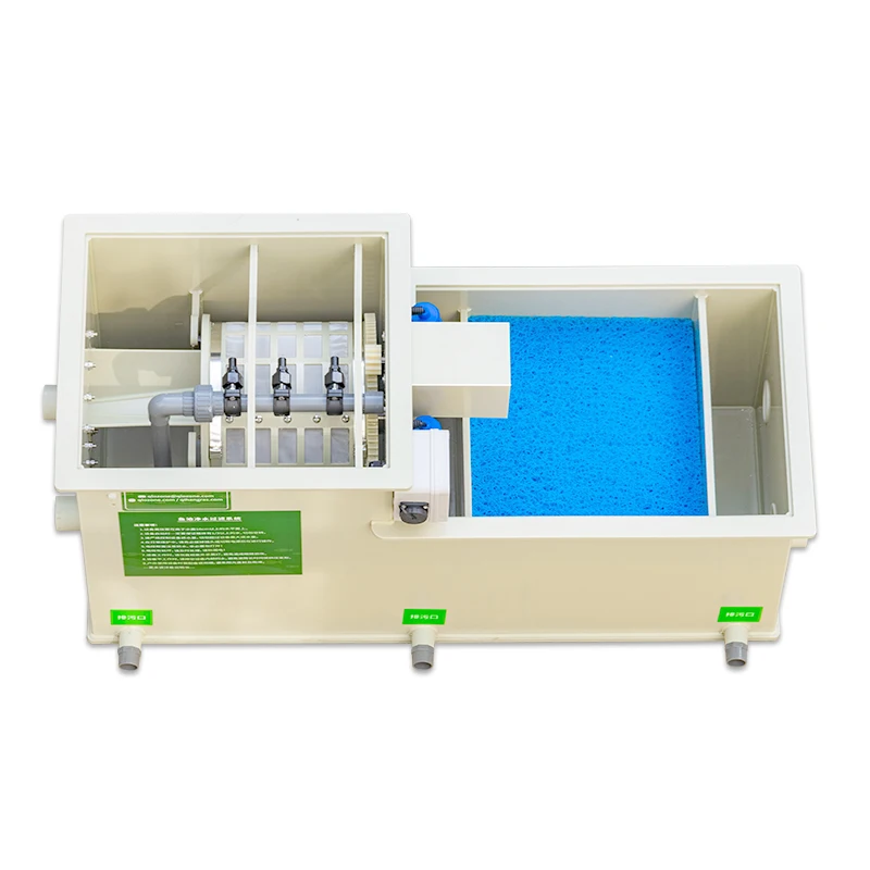 Qlozone Koi Fish Pond Combi Drum Filter Outdoor PP Material Eco-Friendly 5m/h Flow Rate External Multi-Stage Filtration System
