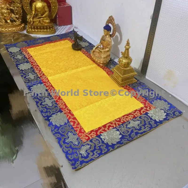 100cm Buddhist Buddhist item tablecloth Tibet Nepal family home temple Auspicious Buddha statue Altar cover Table cloth mat - Image 4