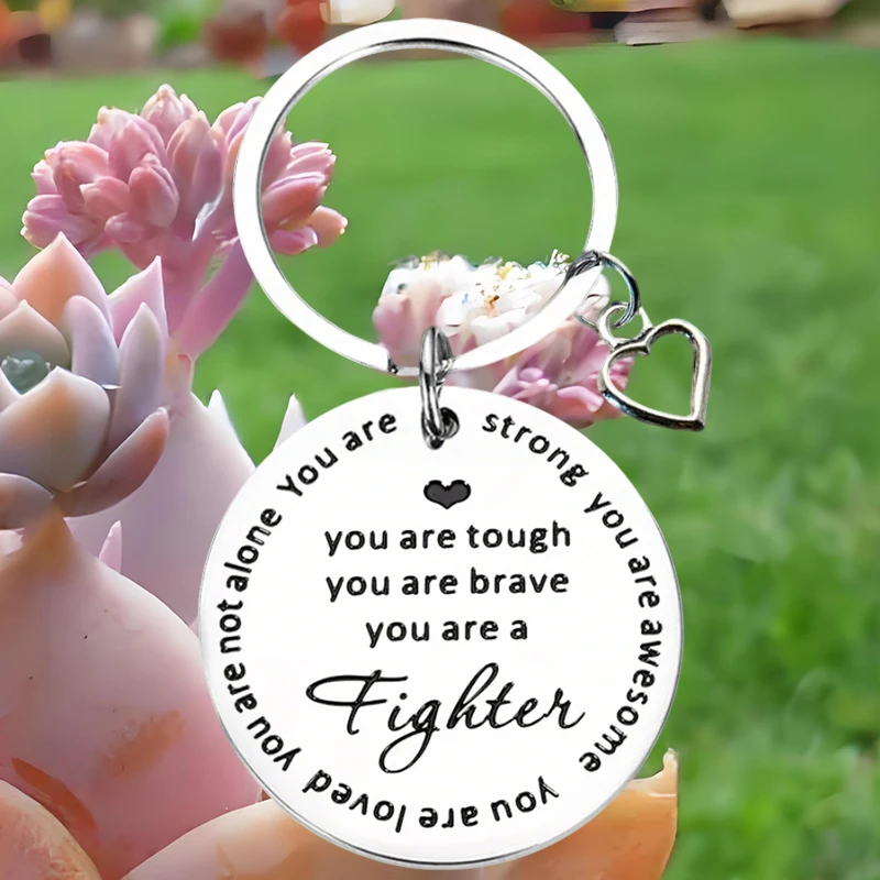 Cute After Surgery Cancer Survivor Gifts Keychain Get Well Soon Gifts Key Chain Pendant