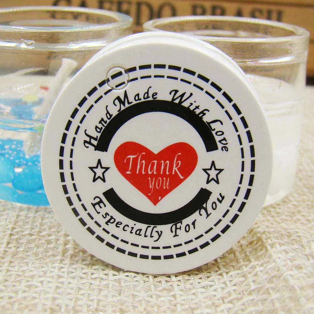100pcs Thank You Kraft Gift Packing Tags