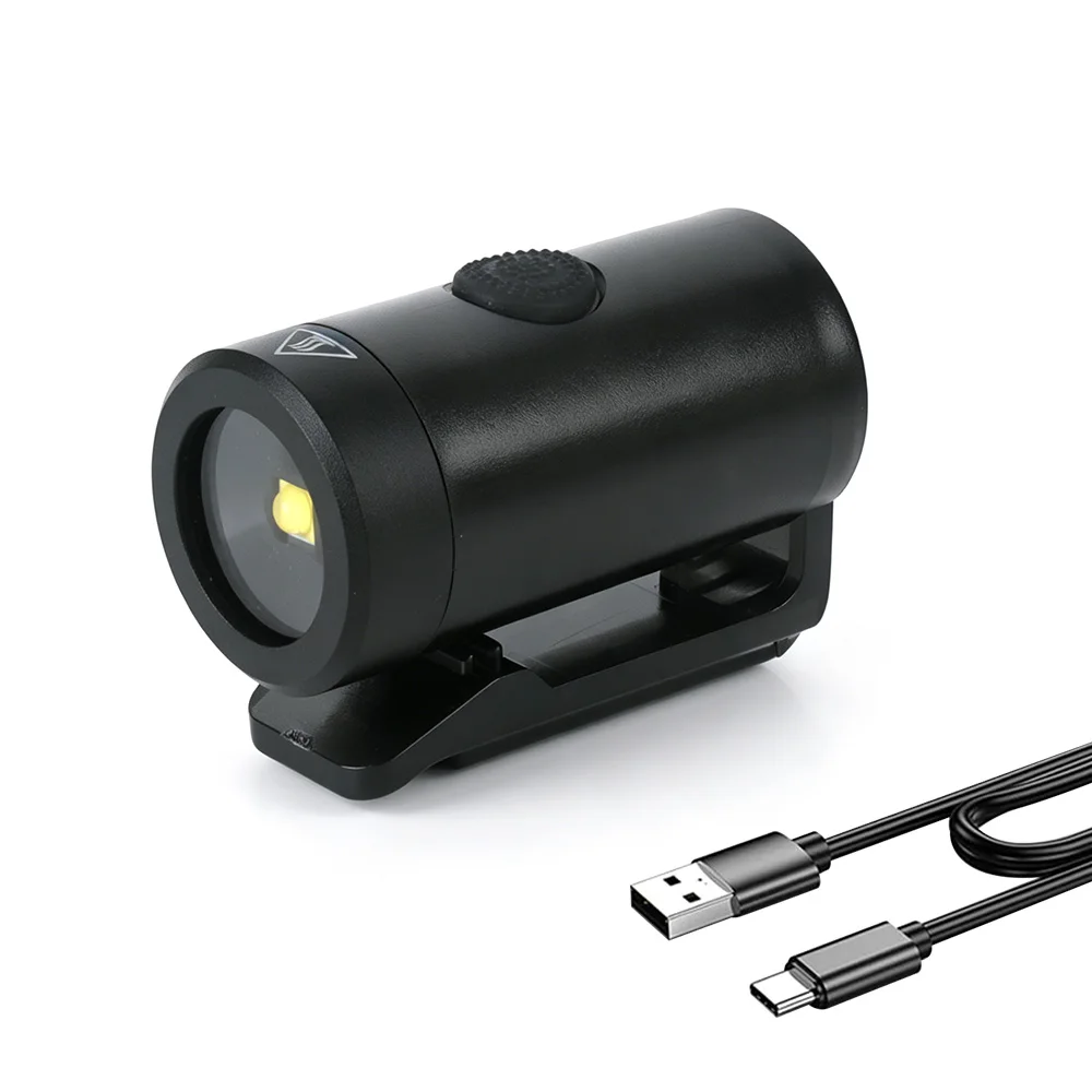 BORUiT Mini LED Small Flashlight Keychain Light USB Rechargeable Pocket Torch Whistle Magnetic Work Light Emergency Hiking Light