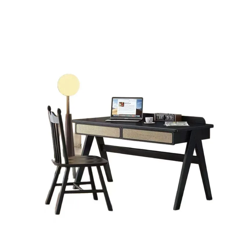 #Middle Ancient Style Solid Wood Desk Home Office Desk Dining Table Study Room, Children's Study Desk, Adult Writing Desk