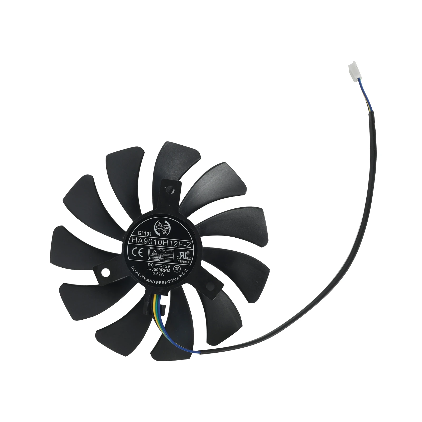 Mới 85Mm 4pin HA9010H12F-Z Quạt Tản Nhiệt Thay Thế Cho MSI Geforce RX 460 P106 GTX 960 1060 AERO ITX Đồ Họa video Thẻ Quạt Làm Mát