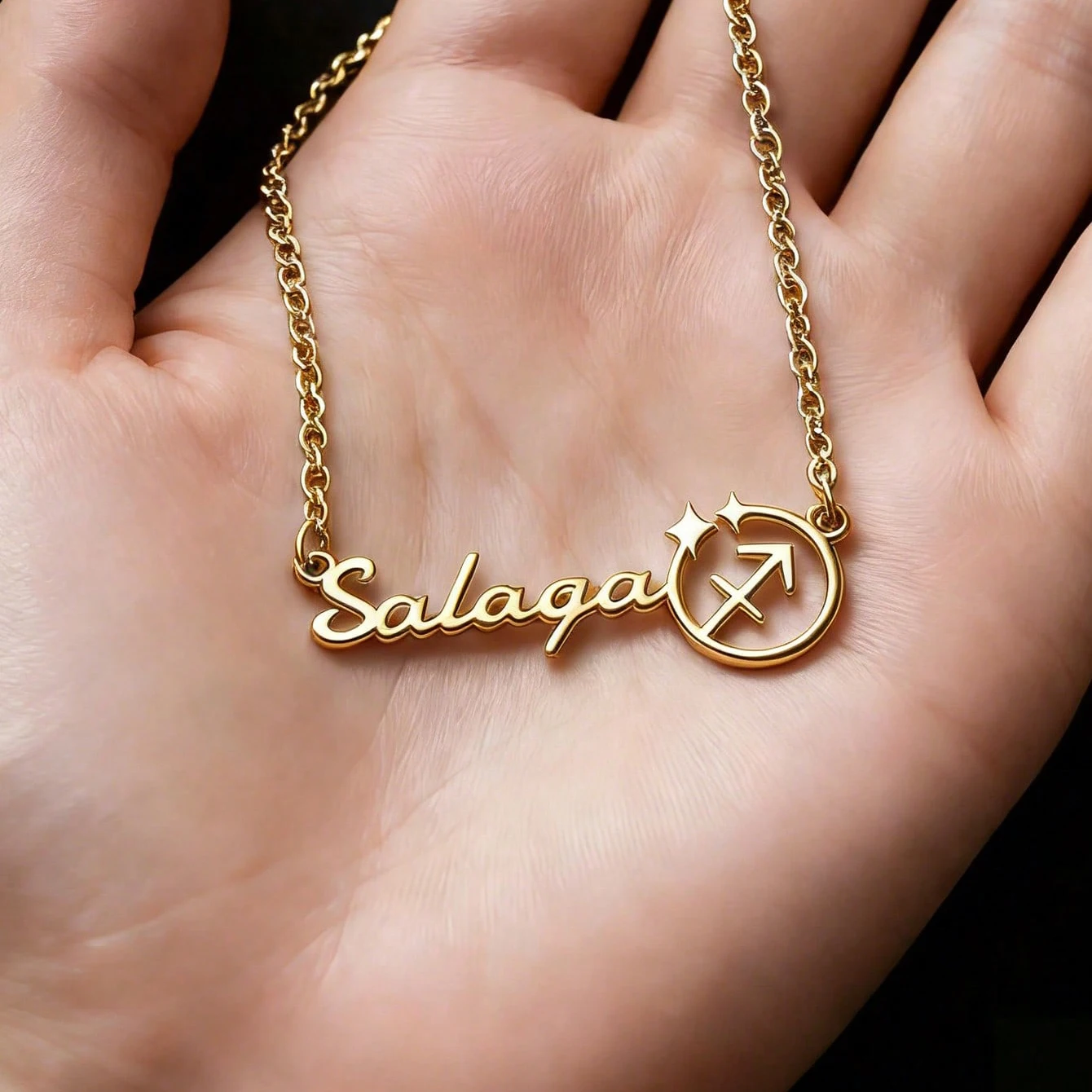 

Custom 12 Zodiac Signs Name Necklaces For Women Men Stainless Steel Customized Pendant Necklace Personalized Neck Jewelry Gift