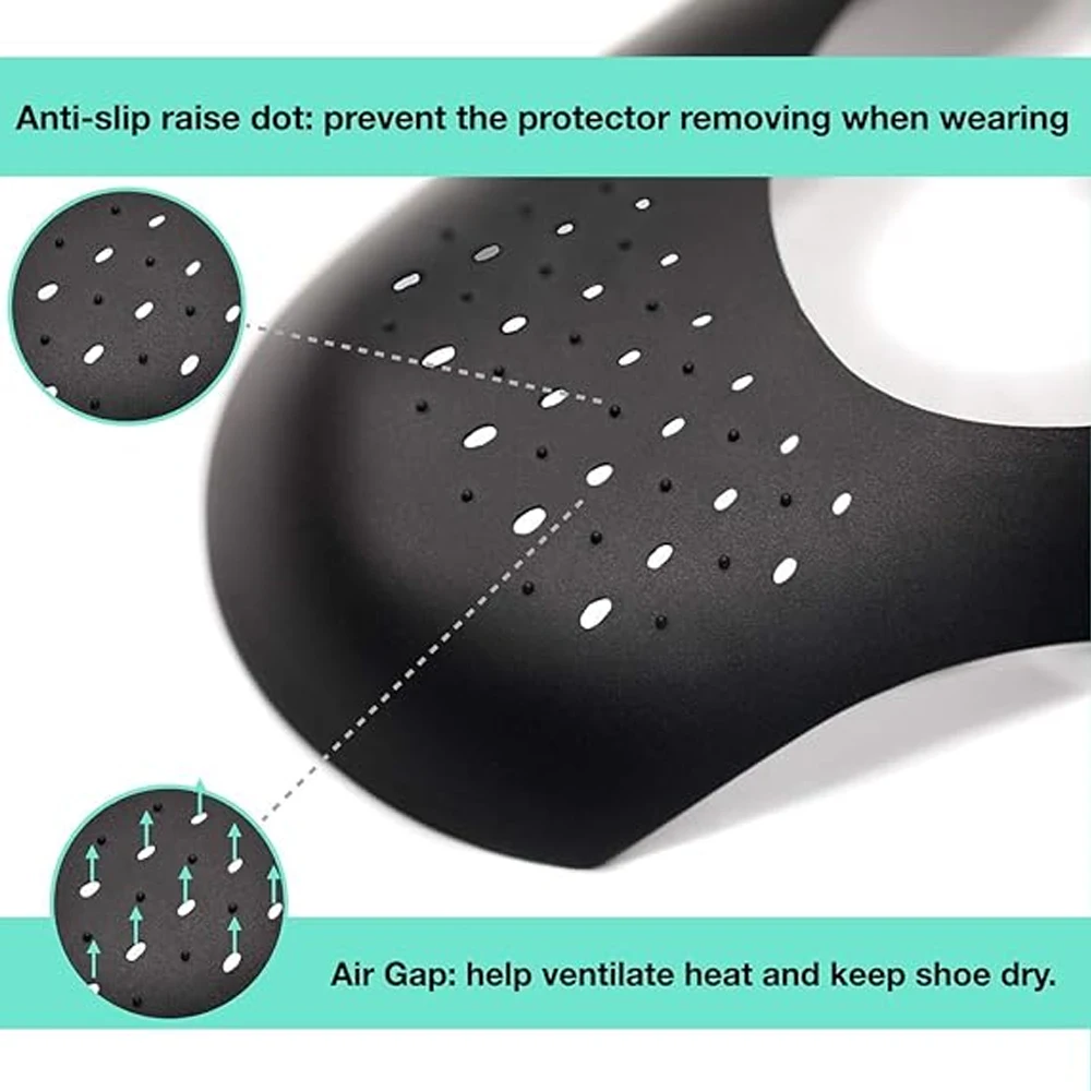 5Pairs Anti Crease Shoes Protectors Lightweight Shoe Accessories for Sneakers Toe Cap Crease Guards for Shoes Soft Comfortable