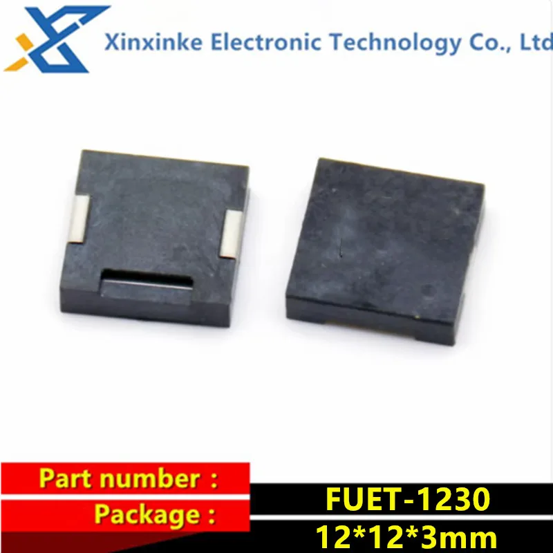 

10PCS SMD Piezoelectric Type Passive Buzzer 12*12*3mm FUET-1230 Anti-loss Device Medical Equipment