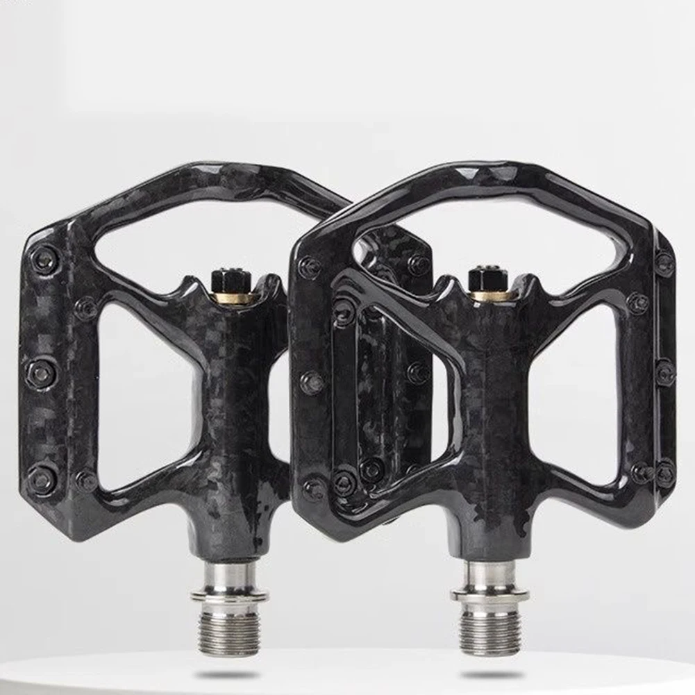 

Сверхлегкие велосипедные педали из углеродного волокна с 3 подшипниками для шоссейных велосипедов, весы 180 г, идеально подходят для любителей производительности